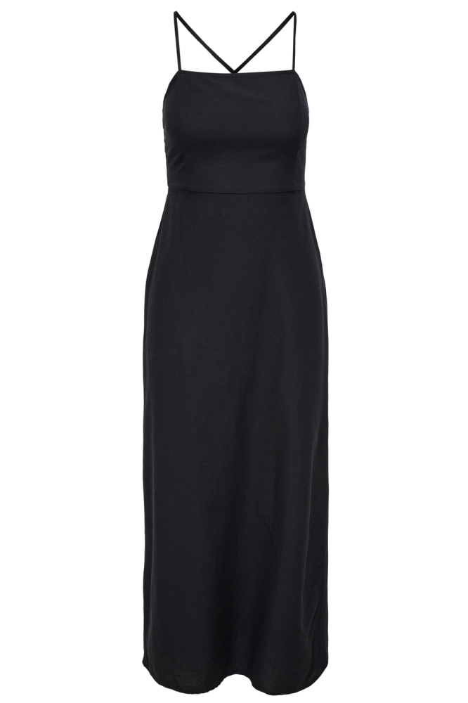 ONLJAKIRI LINEN STRAP MIDI DRESS WV 15357771 Black